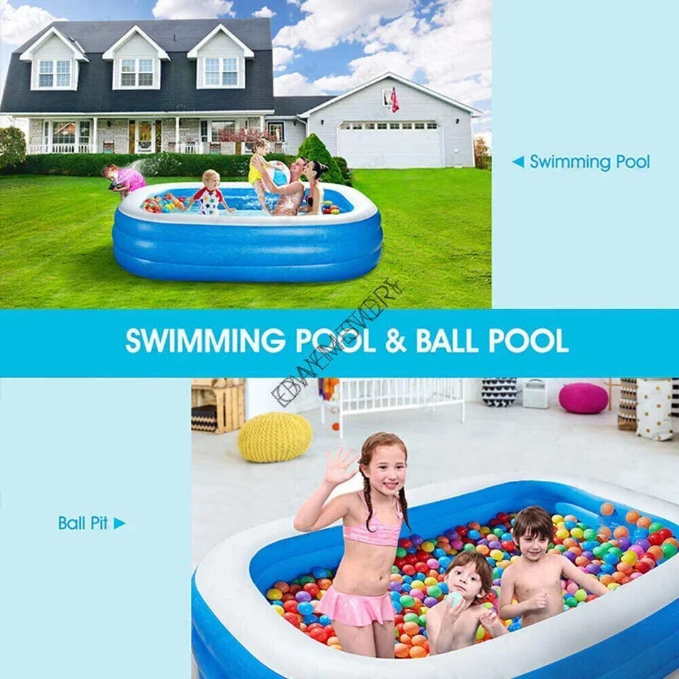 Kids Pool Above Swimming Family Outdoor With Inflatable pump Pools Ground US Air