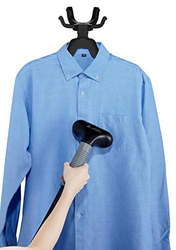 Swivel 4 GS34-BJ Standing Garment Hanger Black Steam 360 1500W SALAV with Steamer Multi-Hook Settings, and Full-Size