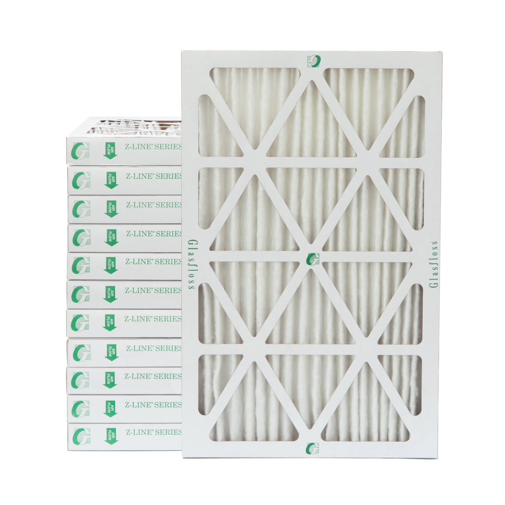 Glasfloss. x 2" by Actual Pleated Pack 13-1/2 Air 1-3/4 of Inch 10 14x25x2 x Filters 24-1/2 12 MERV Size: