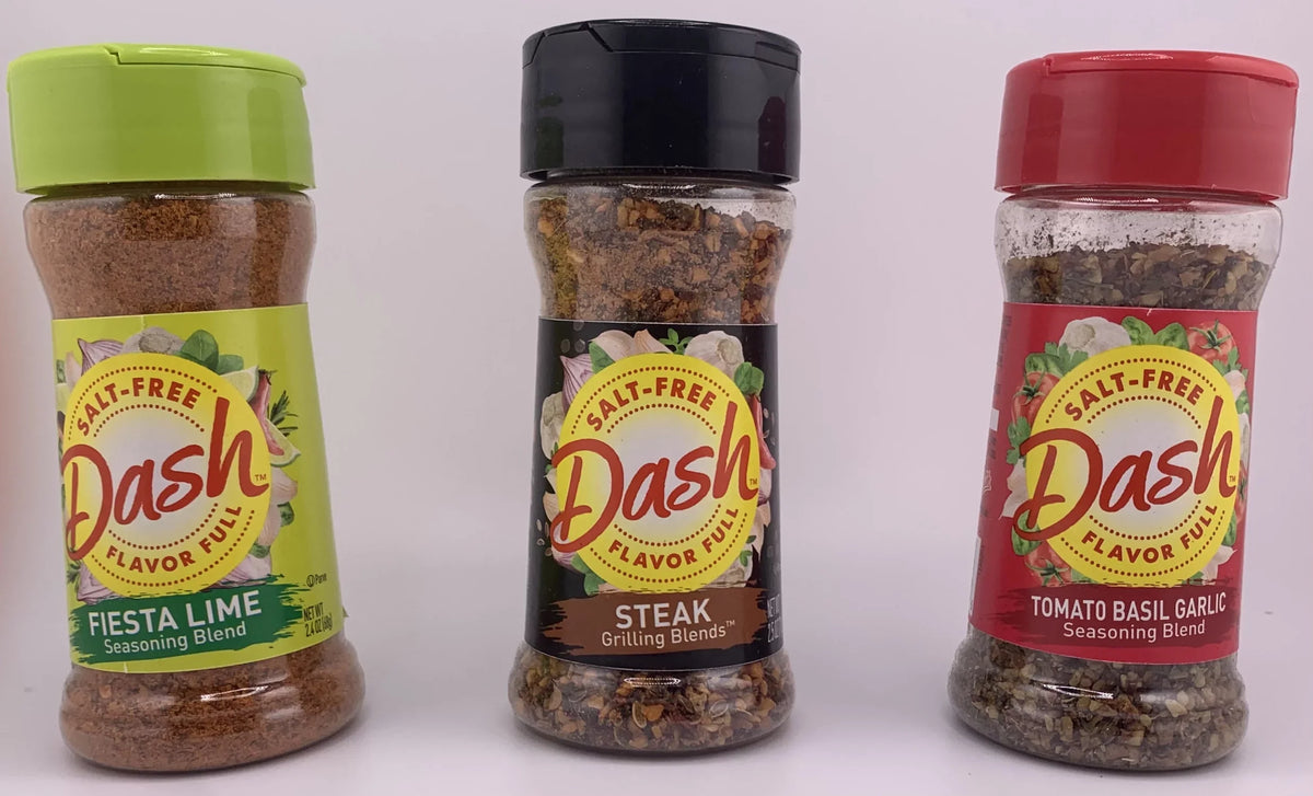 Salt by Seasoning Variety Dash Flavors. Pack Different Bottle Snackivore. 12 Each 1 Mrs Free 12 of