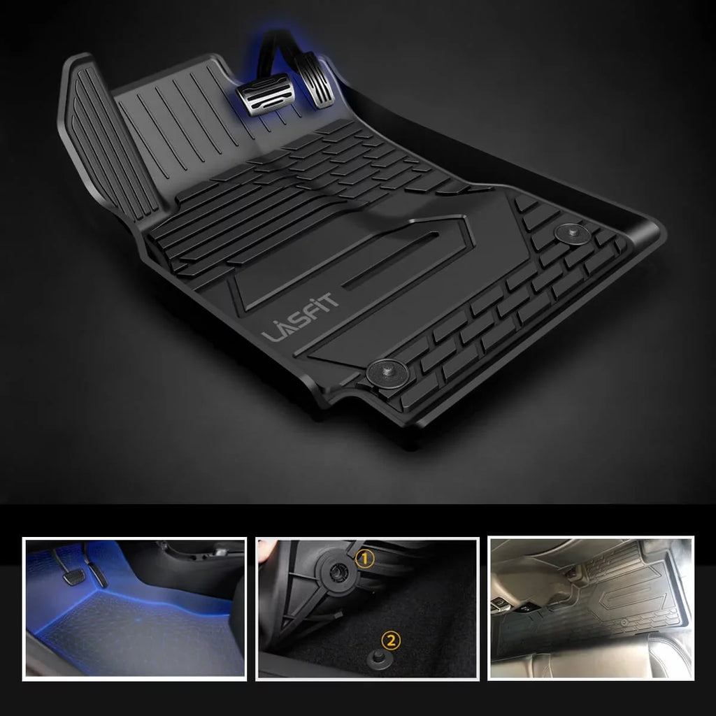 Row Weather only),All Fit Grand Mats （Fit Floor Seating Set Durango 2015 ONLY）,for TPE 2013-2021 Dodge on rs Bench Cherokee for Jeep Seating Bench Floor (Fit 2nd Lasfit 2013-