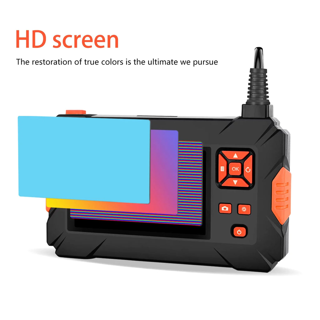 IPS Sewer for Full-Color Automobile Inspection Maintenance Endoscope Pinnaco - P130 Industrial 4.3" Screen Camera,  Engine Portable