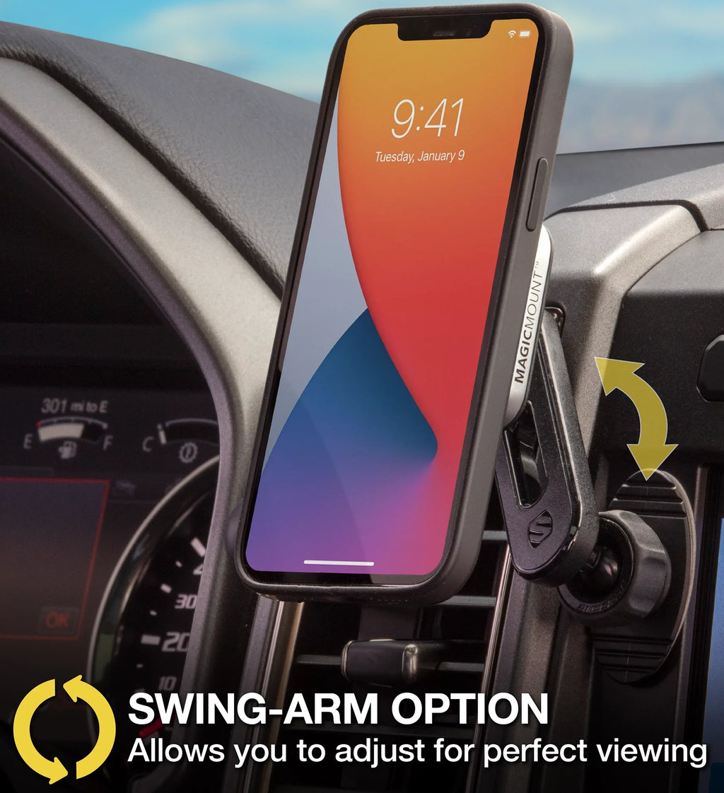 Kit 4-in-1 Mount 2 Car MagicMount MP2ODVM-SP1 Pro Magnetic Phone Scosche Dash/Vent