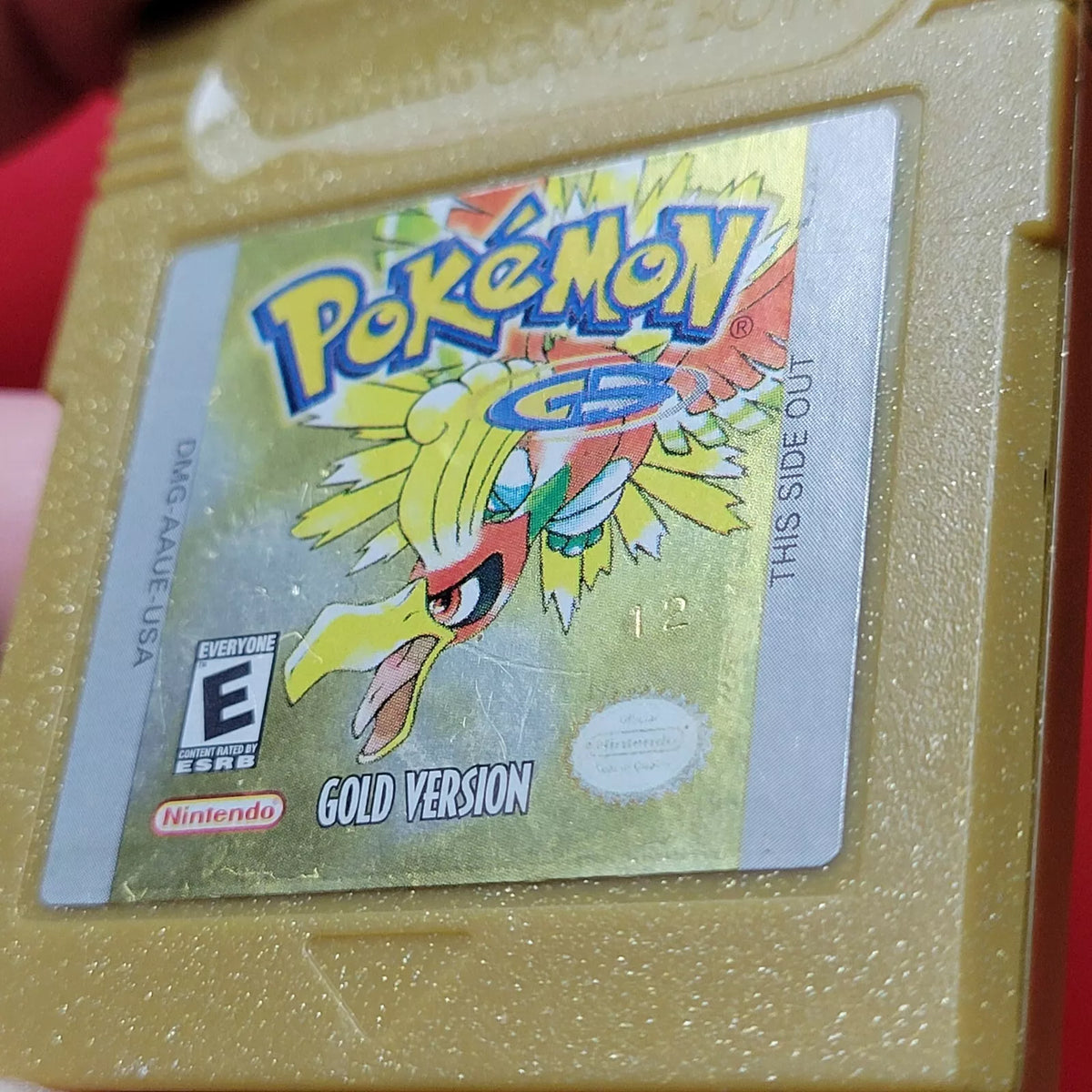Authentic Game Version Nintendo Pokemon: Boy Gold Color GBC