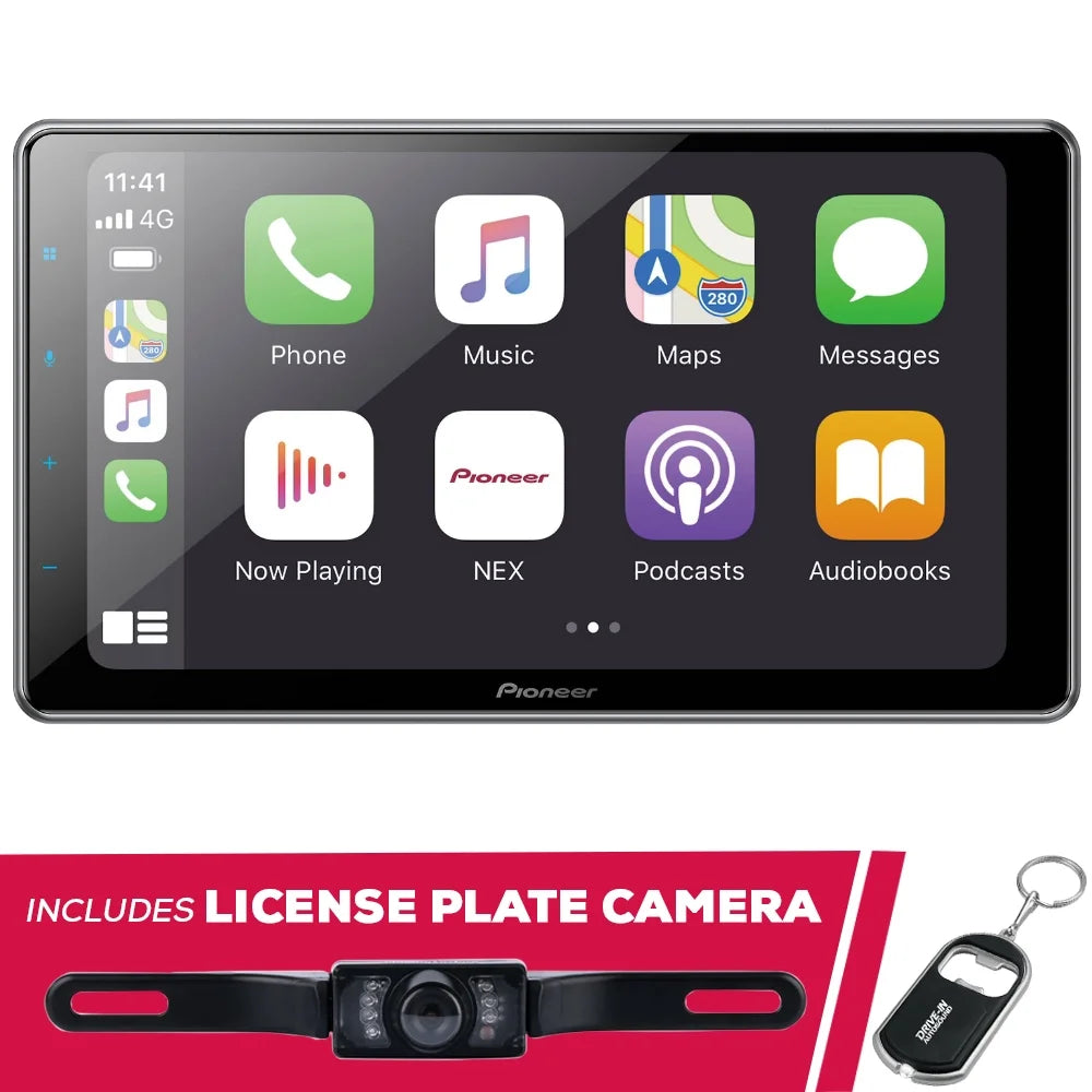 Multimedia Plate Digital DMH-WT7600NEX Pioneer Receiver New License w/ 9" Camera