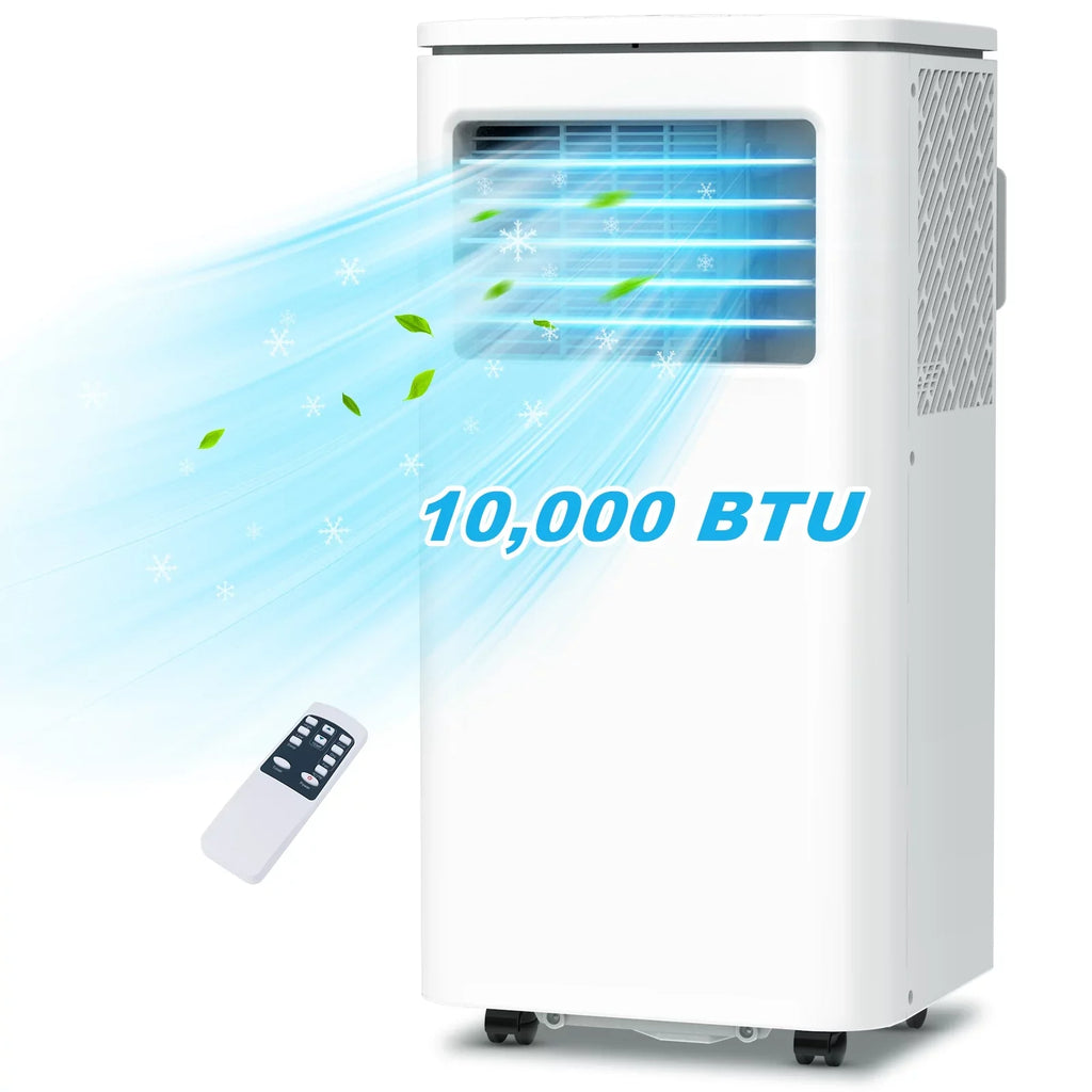 Fan Portable Kit BTU Conditioner AC NPL-06C Indoor Room Freestanding Air Unit Dehumidifier Window Remote 10,000 Bedroom W/ LifePlus