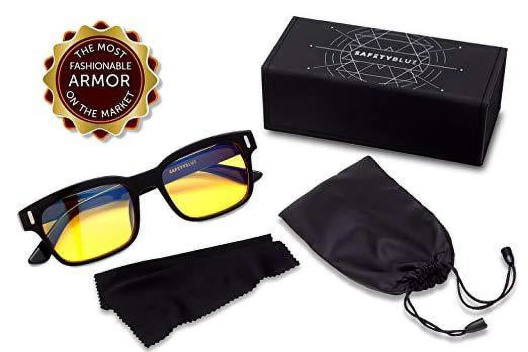 Glasses Yellow Retro Screen (Unisex) Computer Savior