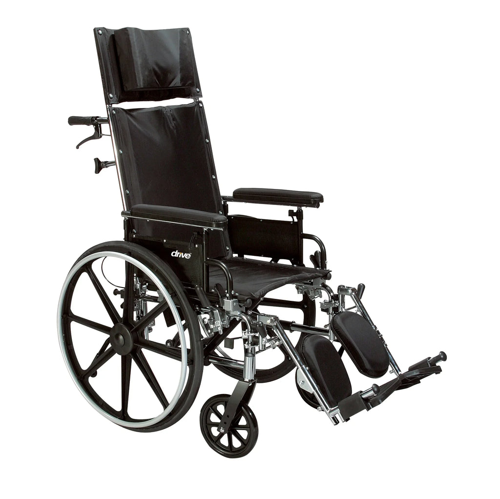 Full Viper Wheelchair, GT Arms, Plus Seat Drive Full Detachable Medical 16" Reclining