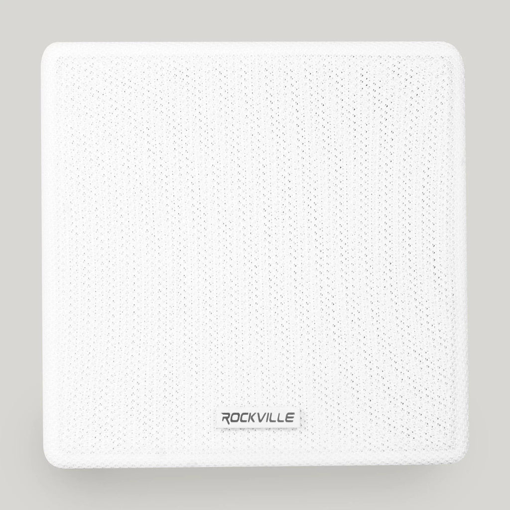 Wall Kit Home Rockville 4-Room Receiver+(8) Audio RPA40BT Cube Speakers White