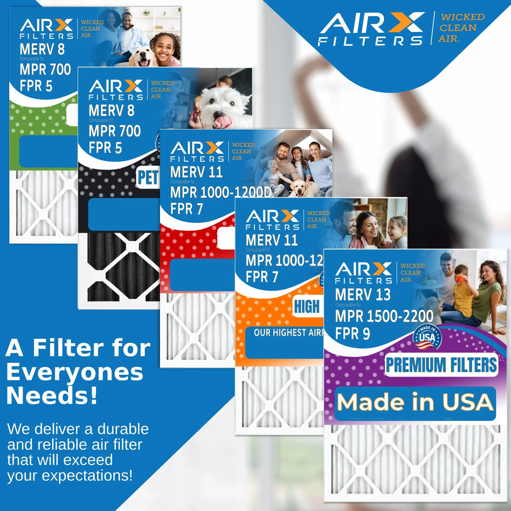 2 5 Odor MPR Filter & FPR Air FILTERS CLEAN Filter Eliminator Compatible with Bear Carbon MERV WICKED 700 Air 16x25x5 AIRX Comparable Pack by 8 AIR. 255649-105 to