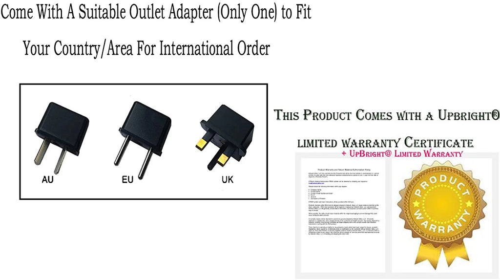 DC LM1711 NEW Mains Cord UPBRIGHT Global Charger PSU Adapter Battery Power AC TV PS LCD / Solarism Supply Cable For