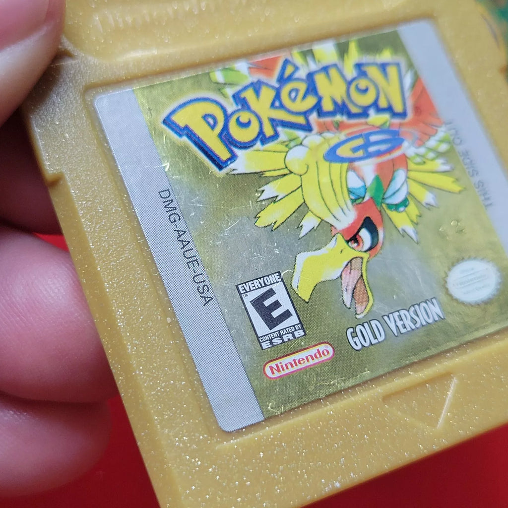 Authentic Game Version Nintendo Pokemon: Boy Gold Color GBC