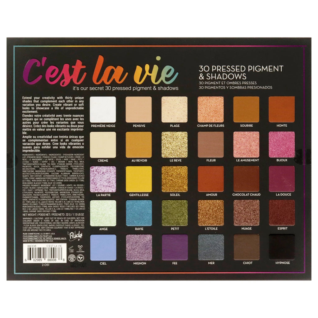 Eyeshadow oz Eye Rude La , Shadow Palette Vie Cest Cosmetics 1.13 30