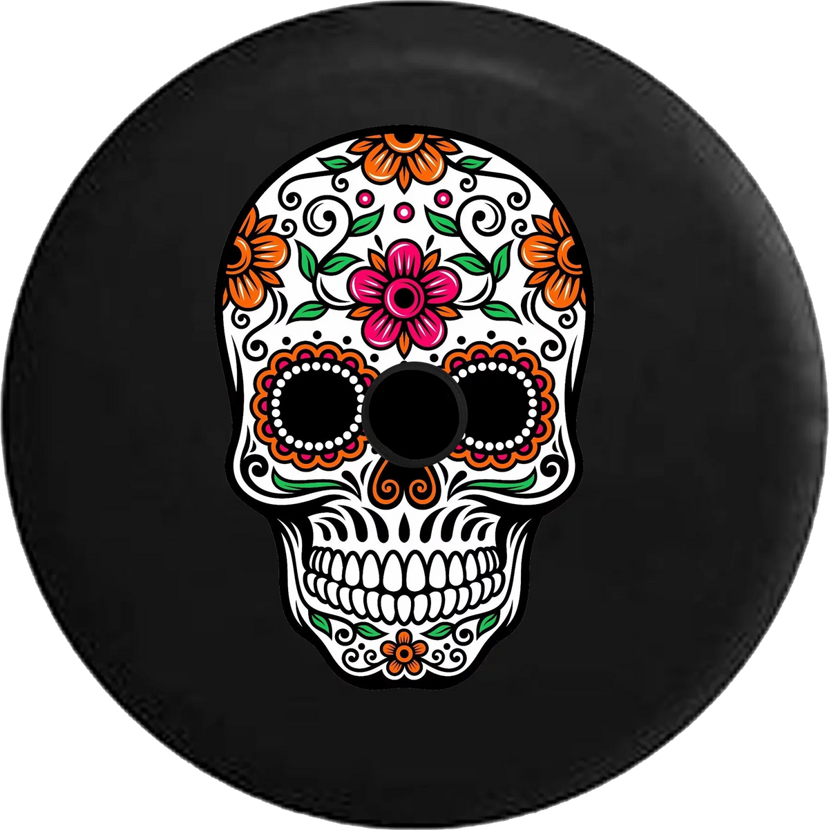 Spare Sugar Tire 2019 for Jeep Cover 33 2018 Skull RV Green Orange Inch Pink Backup Camera JL Wrangler
