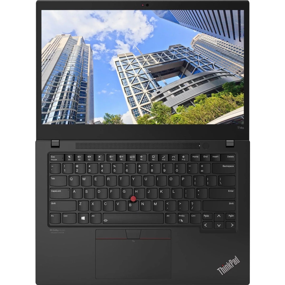 Windows 20WM00XUUS Core Storm 4K Windows, Gray, 512GB ThinkPad T14s Pro, SSD, 16GB Laptop, RAM, 14" Lenovo UHD Intel i7-1165G7, 10
