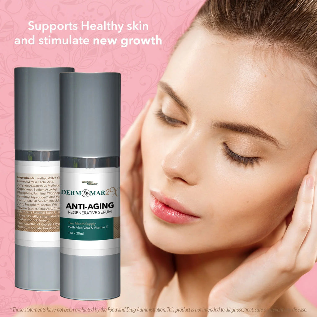 Cell Anti-Aging & Help - Serum Derm & 2 Improve Skin Month Regenerative Nutrient Mar 2x Hyperpigmentation Wrinkles to - & - Firm - Supply Rich Improved Skin Sooth Formula Nourish Renewal Promote Le