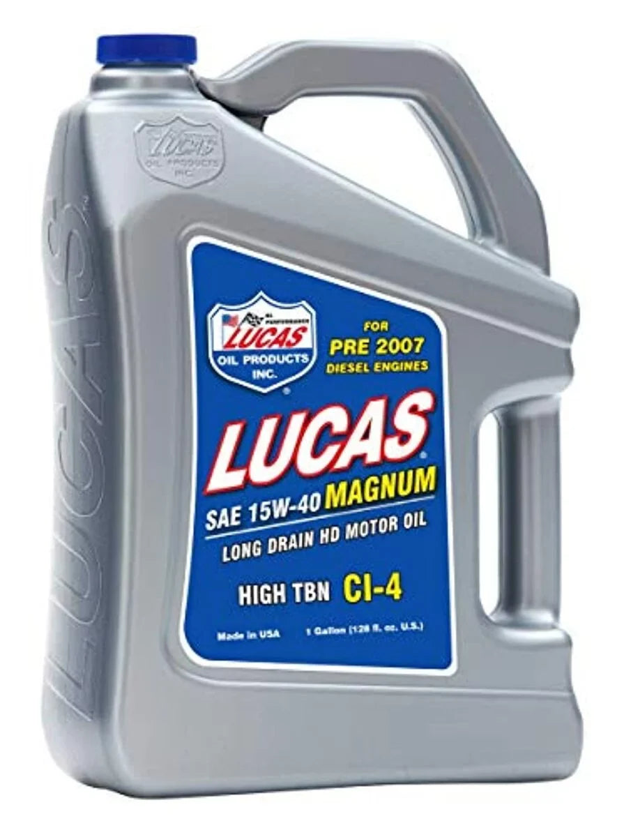Lucas High Duty TBN Oil Motor Oil 128oz. 10076 15-40 Truck Heavy
