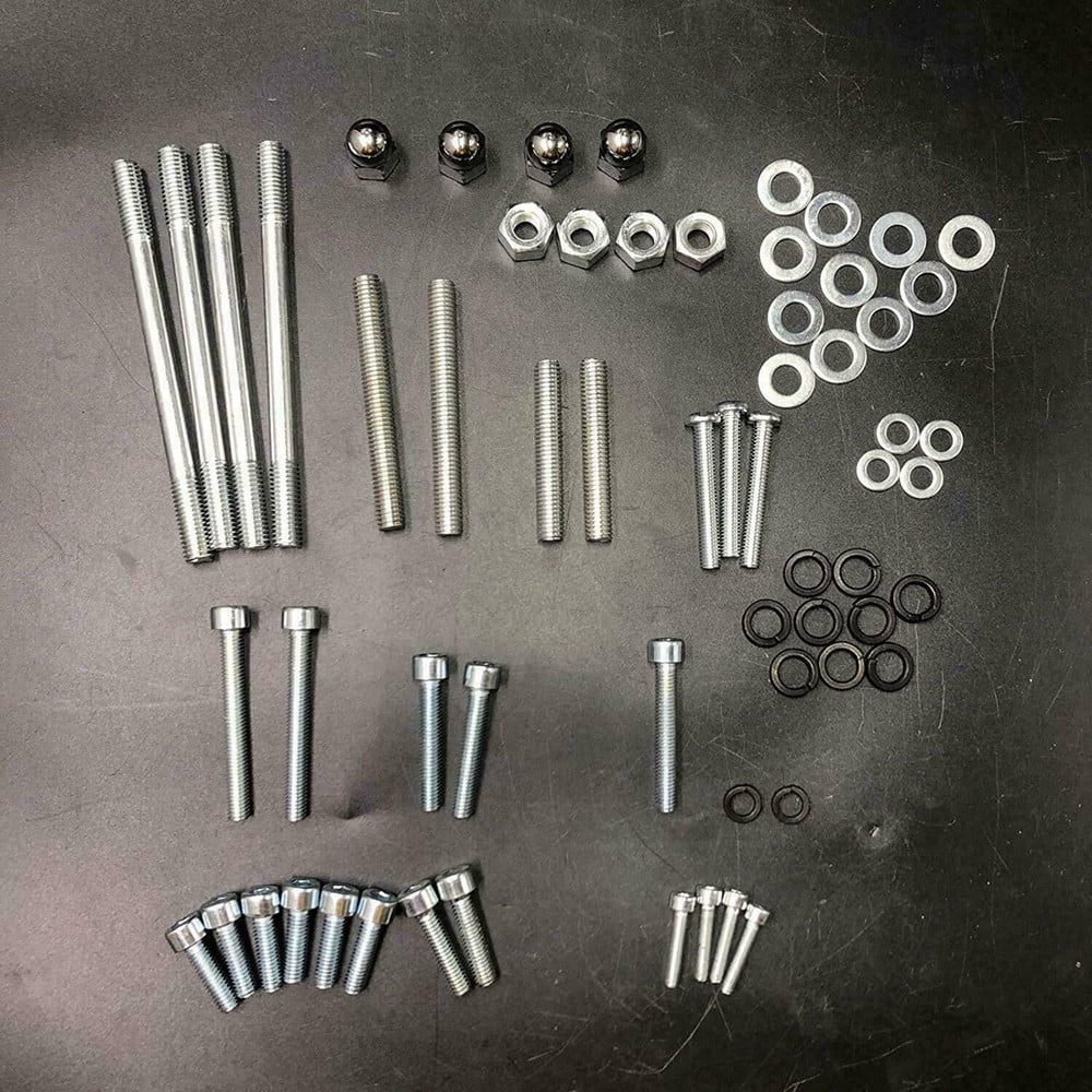 Engine Stroke 2 Screws, Studs, for Bike Gas Kit DONSP1986 Motor yd100/66cc/80cc Bolts, Washers Set