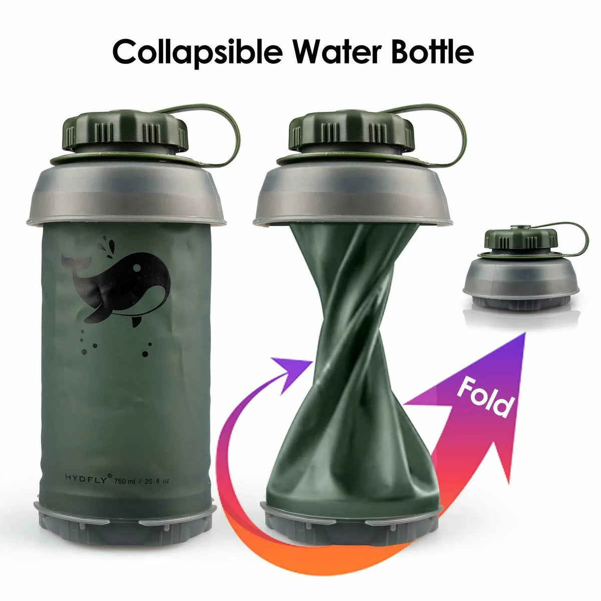Hollow Collapsible Bottle Liquid 750ml Outdoor UF Fiber Purifier Sports Filter