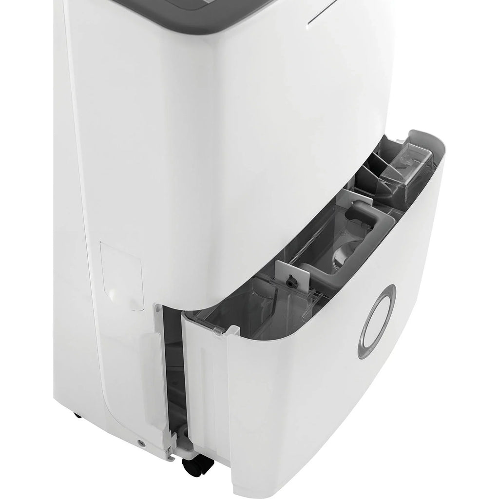 Humidity w/ Effortless Frigidaire White 70-Pint Control, Dehumidifier