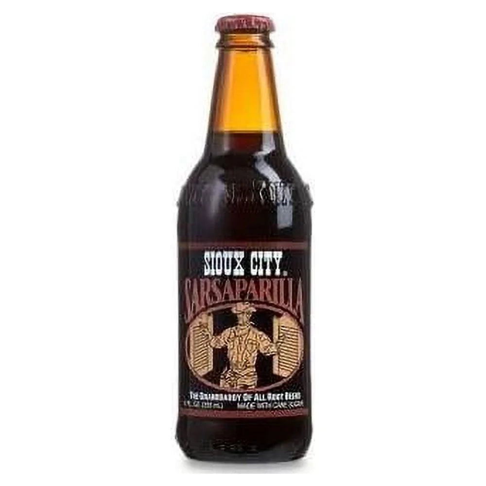 Oz Glass Bottles) - Sarsaparilla 12 Sioux (24 City