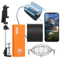 Finder Underwater Fishing Camera Cage Fishing for Fish Fishing with Case Ice with Cable Sea APP Camera 1080P Control Carry Kayak Video Holder Mobile Phone Lake Live Bait Dcenta 50M Boat
