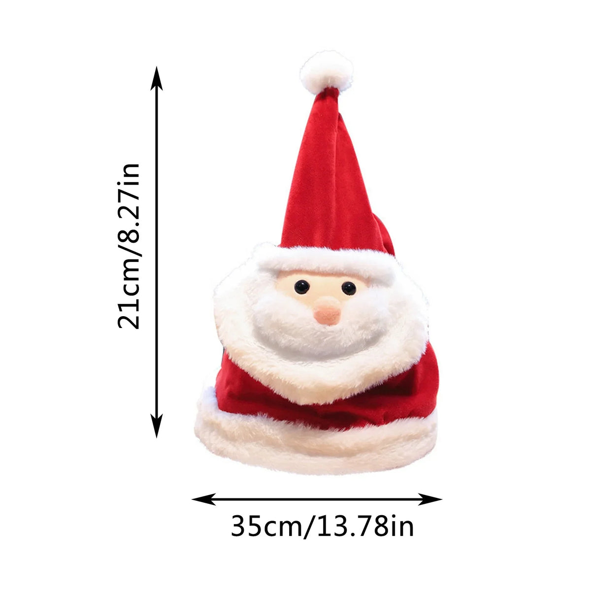 Christmas Winter Toy Winter Winter Large Hat Head Windproof Mens Men Grandpa Hat Will Christmas Move Large Doll Christmas for for Winter Singing Men Gifts Hats Men Eve Hat Hat Plush Hats Glow Men