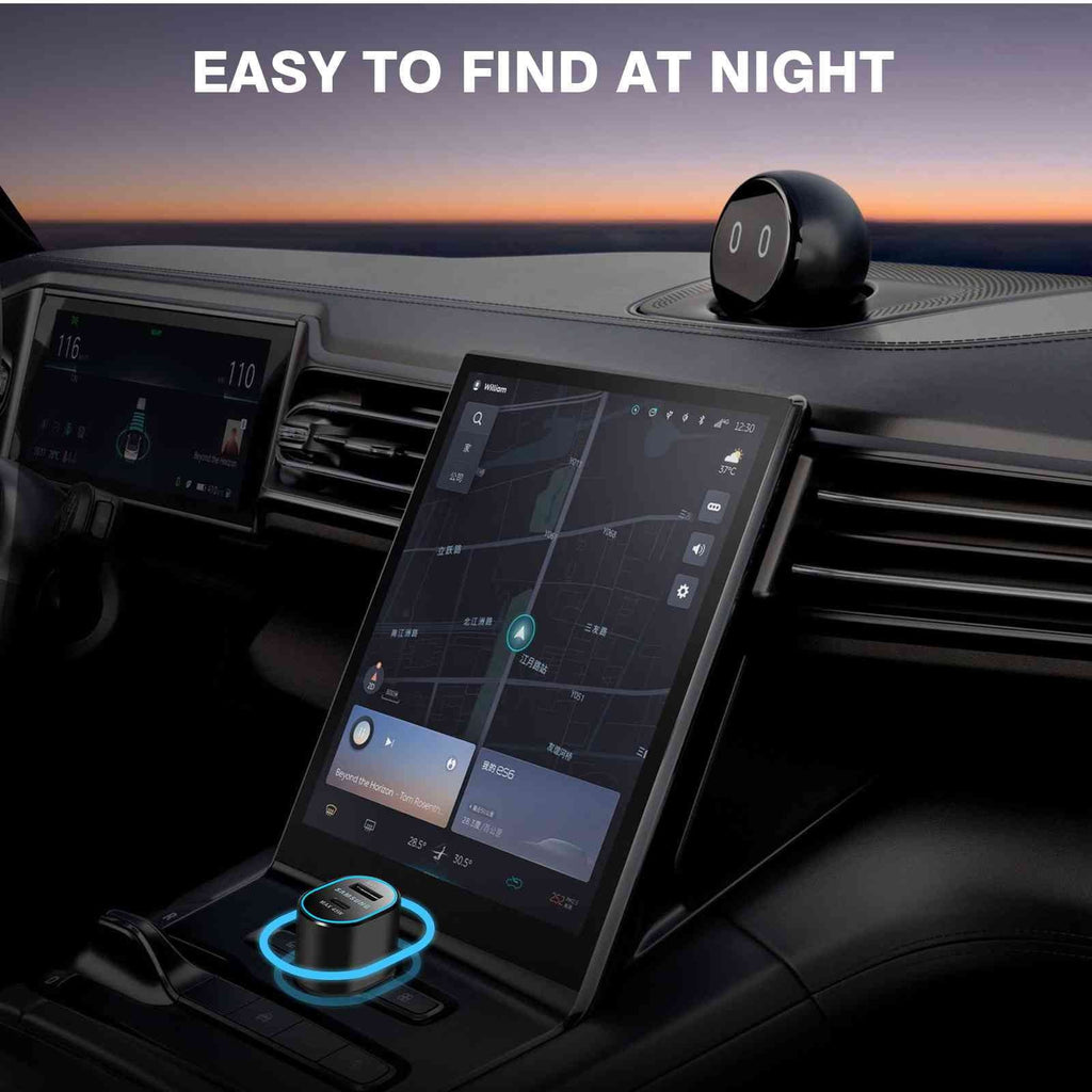 (2023) Car Super Usb Black Charger Two EP-L5300 Y700 Legion (45W+15W) for Ports Dual Fast Lenovo