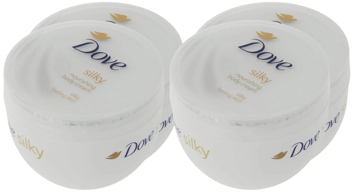 Dove 4 Silky Pack Cream Body 300Ml - Nourishment