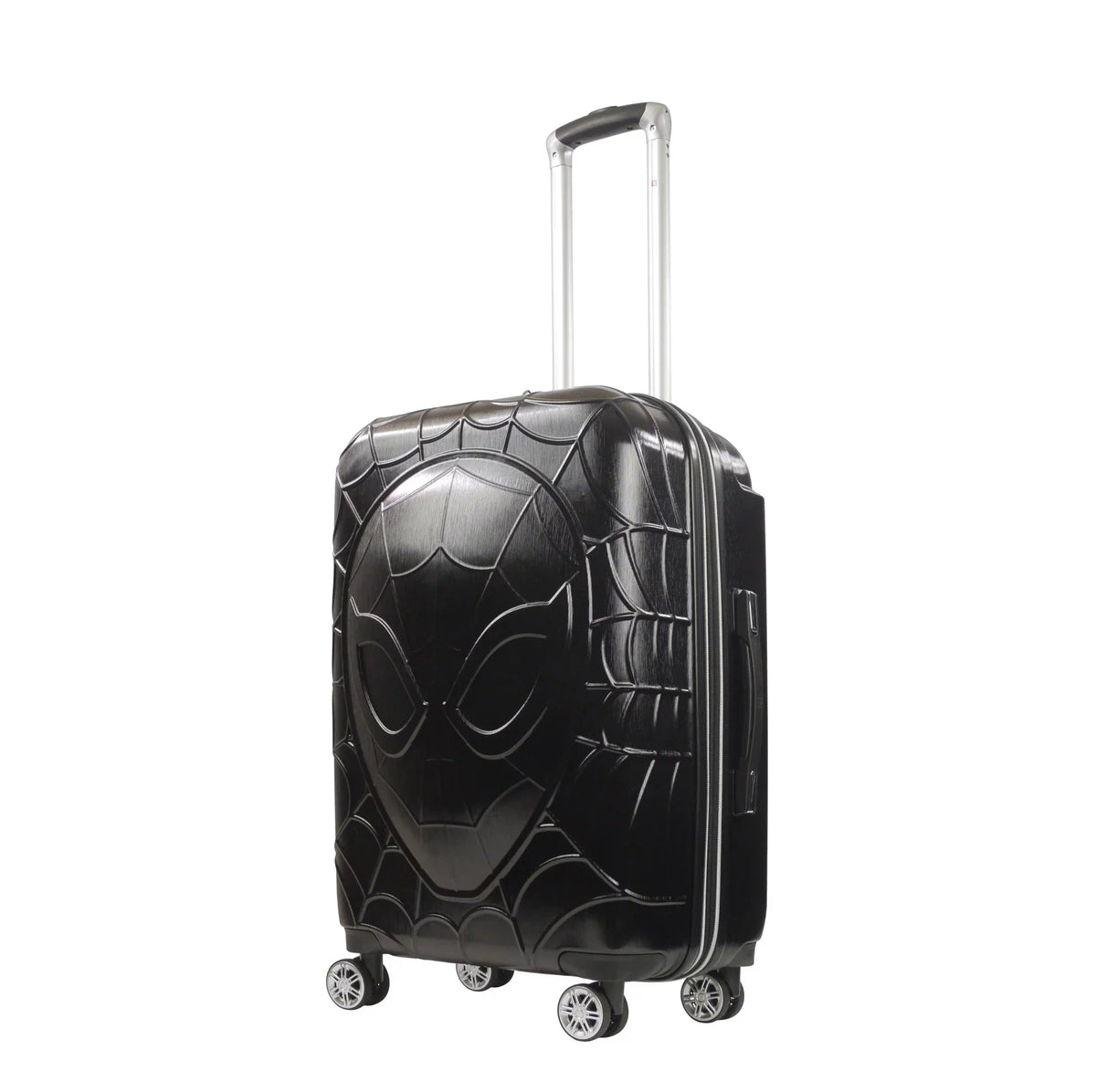 Wheels, Hardshell Black Rolling Luggage, Suitcase Marvel Inch with 25 Spider-Man Molded