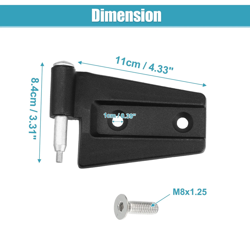 Door for Rear on Door Right 2007-2018 8pcs Unique Bargains with Upper Jeep Hinge Front Bolts JK Wrangler Left