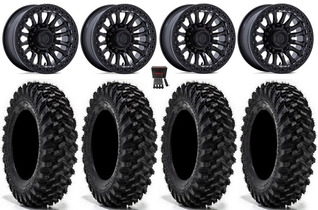 Bk Warrior Ranger XT 15" Sportsman RZR Tires Wheels 35" Fuel Bdlk Rincon