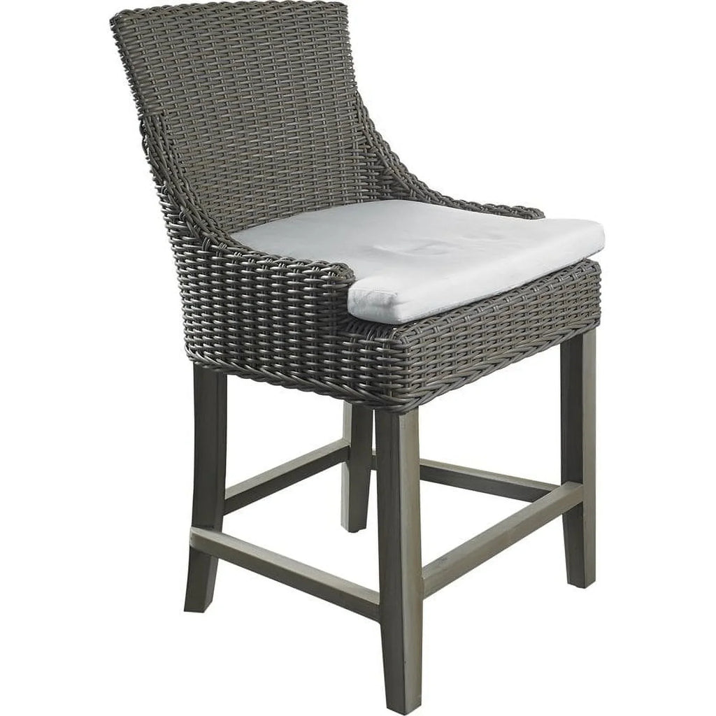 Wicker Kubu Plantation Gray in Patio Alfresco Counterstool Padma's