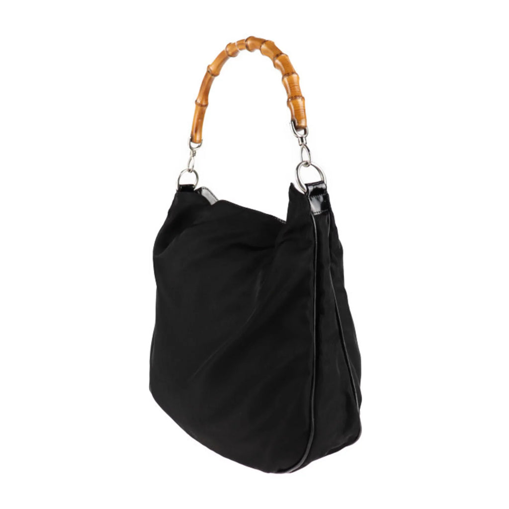 bamboo black bag tote (Good) 001/1705/1577 Pre-Owned canvas handbag Gucci GUCCI