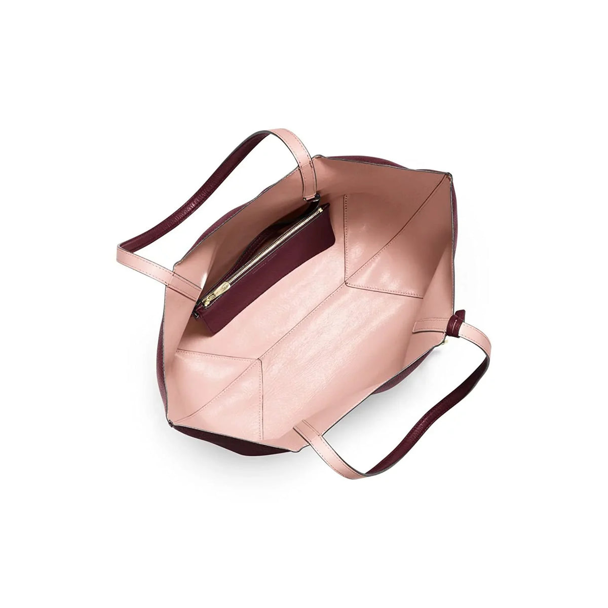 Reversible Izzy Michael Pastel Pink Leather Kors Large Merlot Tote