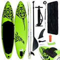 126"x29.9"x5.9" Green Paddleboard Inflatable Carevas Set