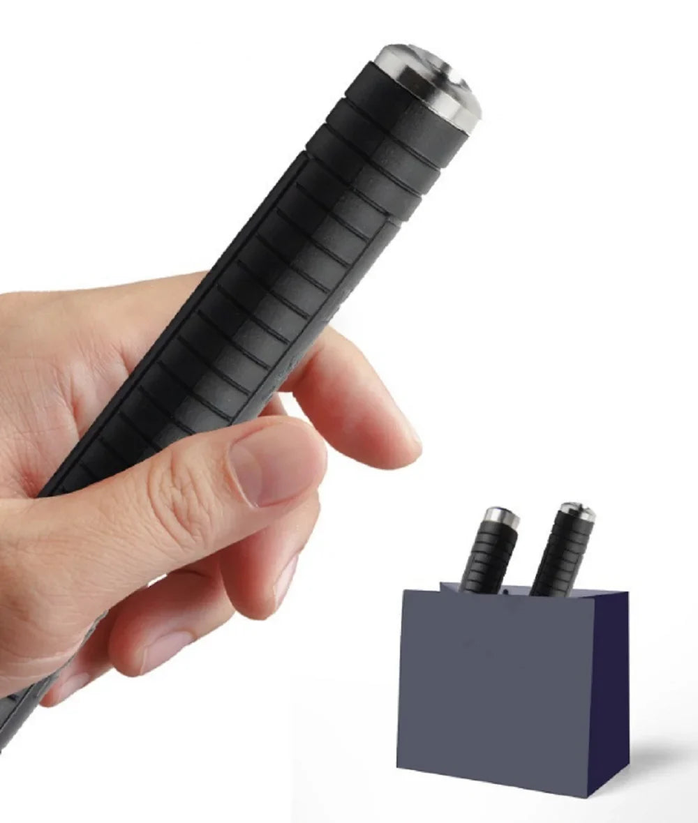 Sticks sections Protection,High Retractable Lightweight Supplies Carbon Handdle with (48CM) PVC Sport Sticks Three Telescopic Portable Outdoor Non-Slip