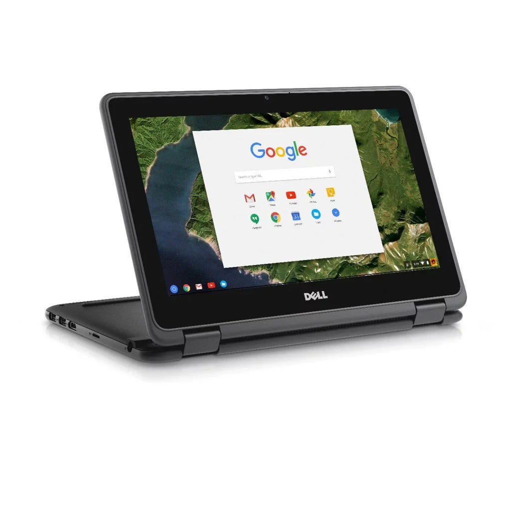 Multi-Touch Celeron, 11.6" (Intel Dell 2-in-1 SSD) 11 3180 RAM, Chromebook 16GB 4GB
