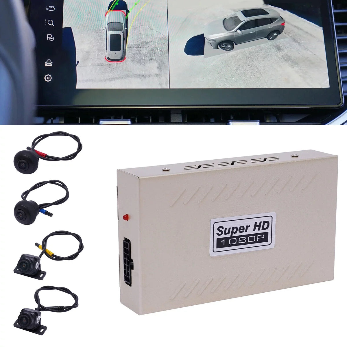 Recorder Sensor Cam Image Dash CMOS Video Camera DVR Car Rear Lens MONIPA 360°