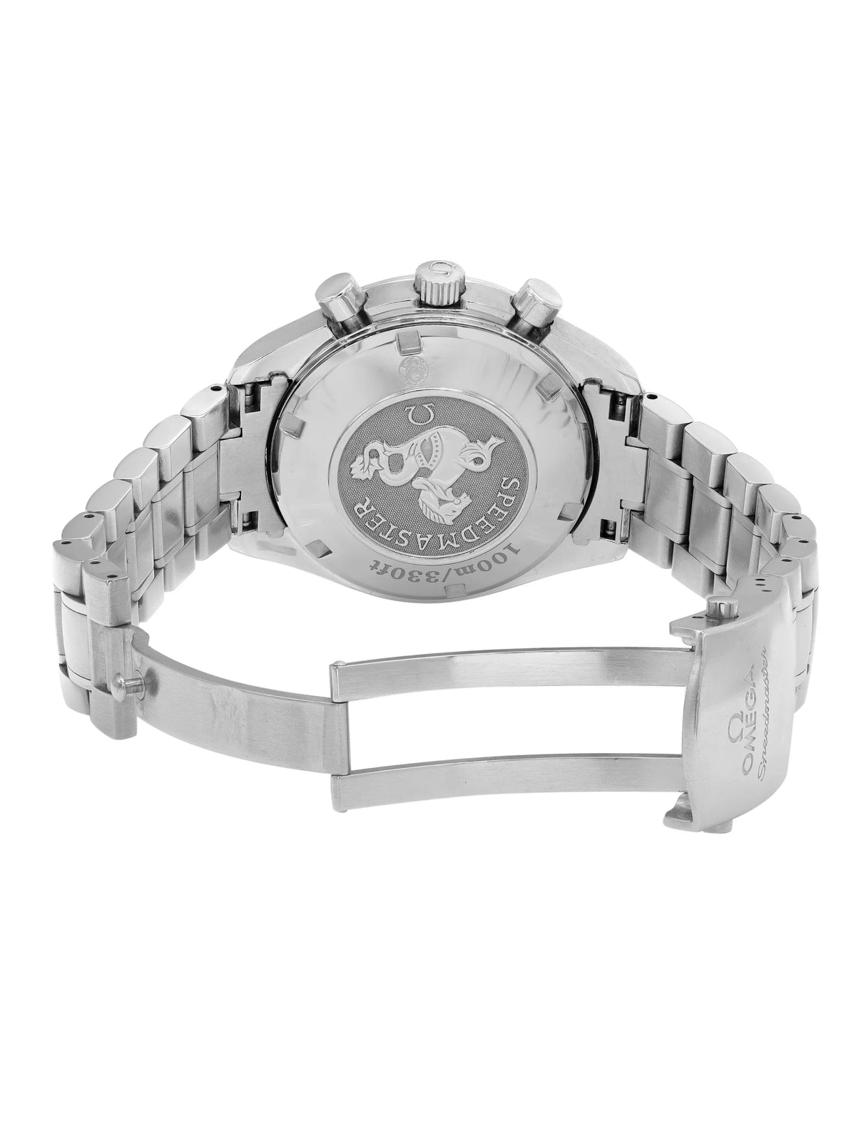 Panda Mens 3210.51.00 Dial Steel Automatic Black Speedmaster 40mm Watch Omega