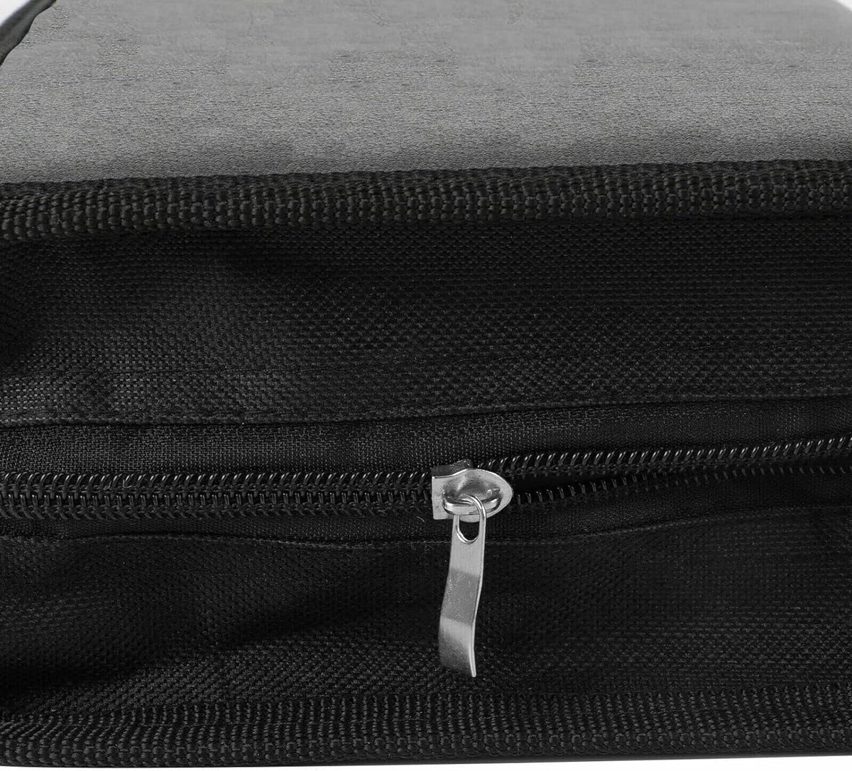 Organizer Storage Storage Bag Case Binder PU Zippers, Disc Case Leather With / / Portable Home, For Office,Travel, Holder Wallet, Capacity Car 80