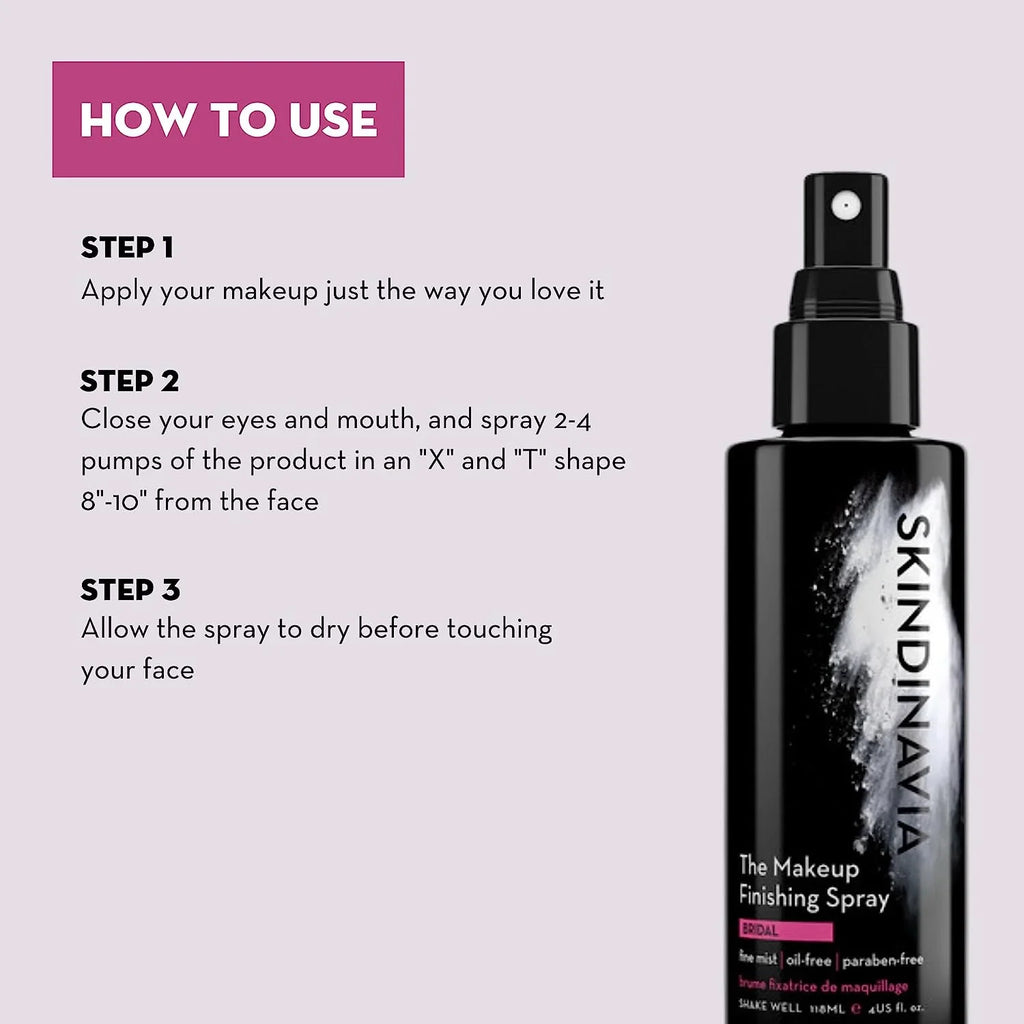 The Bridal Finishing Spray Makeup Skindinavia- 4oz
