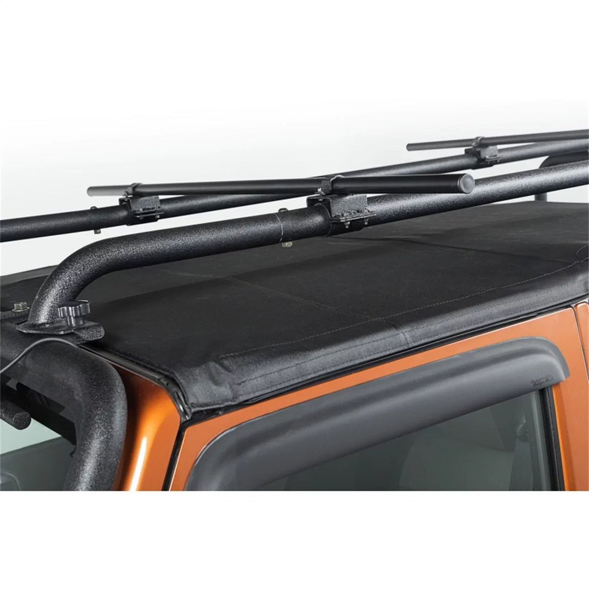 for Crossbar by | 56.5" | Rugged 11703.11 with 2007-2018 Crossbars Jeep Wrangler Wrangler Compatible RealTruck Steel, Rack Ridge Sherpa | JK Black s, Roof JK