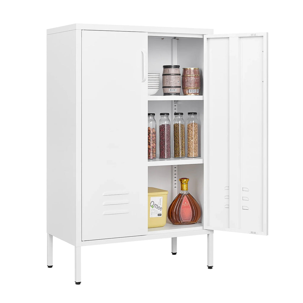 storage Steel door miscellaneous Storage cabinet, storage garage tool White Cabinets, 2 cabinet,