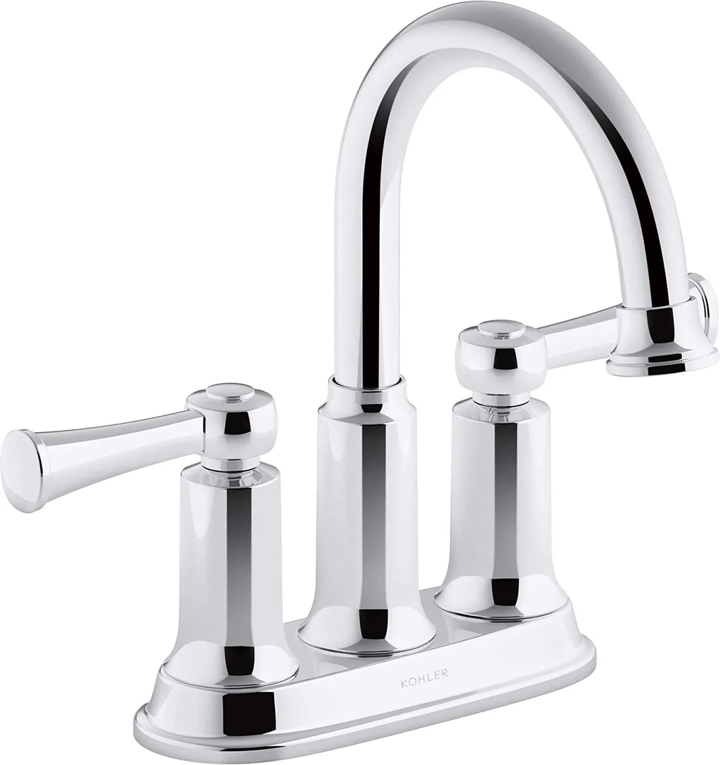Faucet, 1.2GPM Sink Polished Aderlee Bathroom Center-Set Kohler Chrome