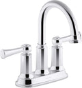 Faucet, 1.2GPM Sink Polished Aderlee Bathroom Center-Set Kohler Chrome