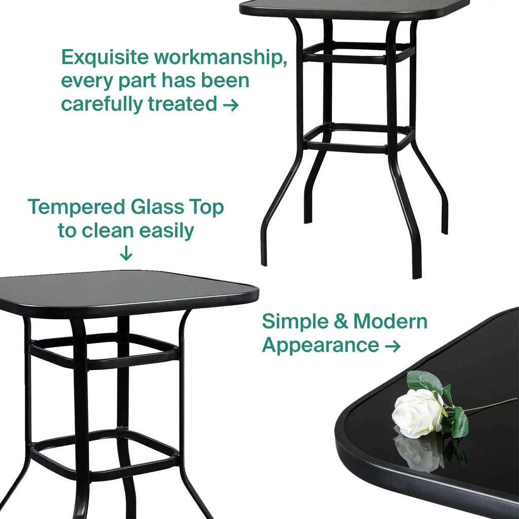Strong ly Designed Table Glass Porch Violet Tempered Bar For