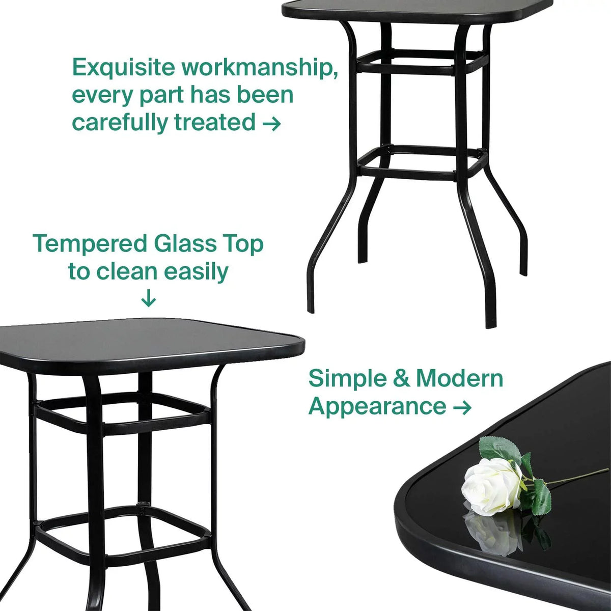 Bar With Table Solid Glass Scarlett Design Use Aesthetic Indoor For