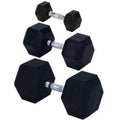 lbs 95 Solid Hex Encased Rubber Dumbbell,