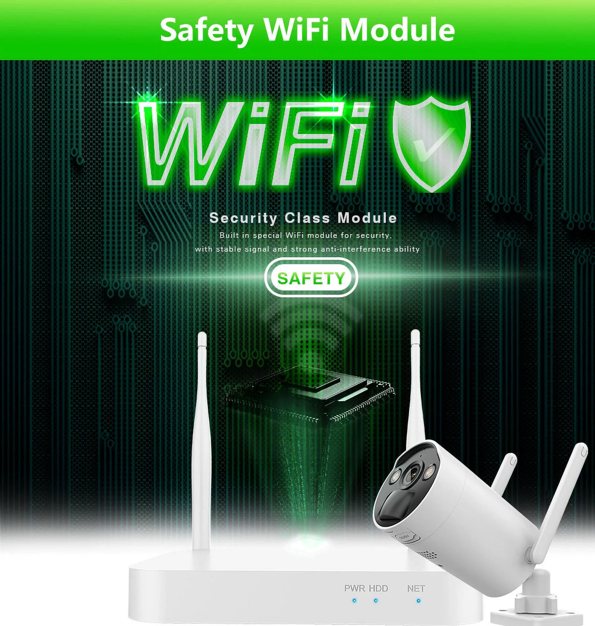 Wireless Panels HDD Solar 4 4Pcs , NVR 2.5inch Battery , Camera WiFi 3MP 8CH CCTV VIKVIZ System